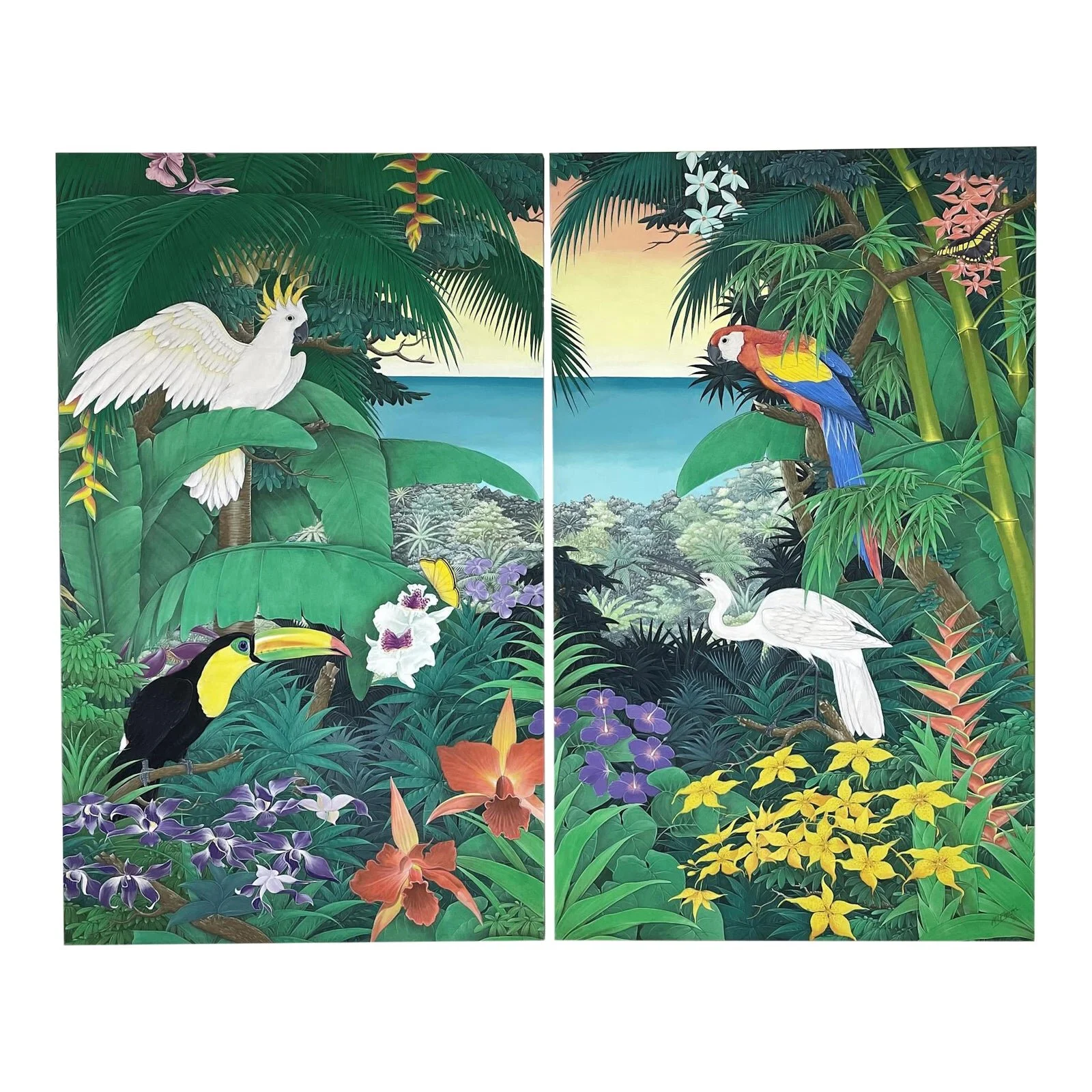 Encore Furniture Gallery-Kevin McPherrin Signed 2-Piece Tropical